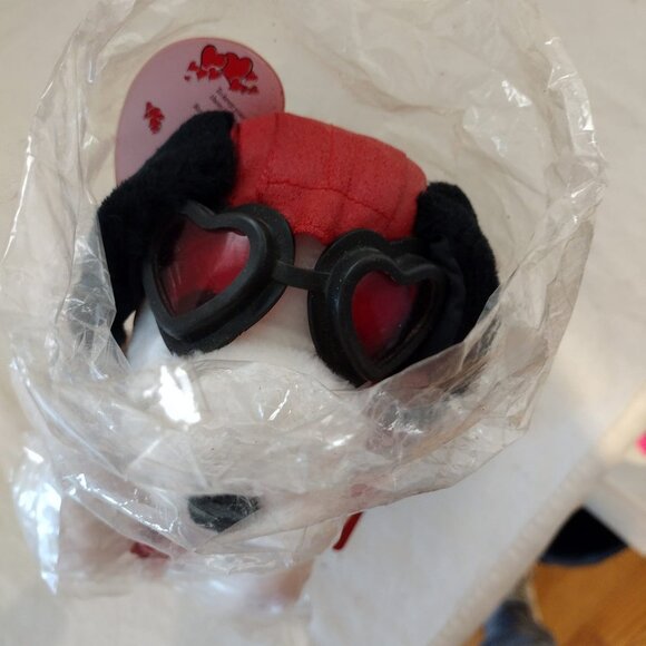 Vintage Teleflora Valentine's Day Flying Ace Plush Snoopy and Dog House Flower P - Picture 7 of 8